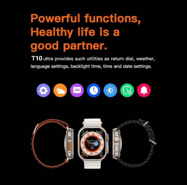 T10 Ultra Smartwatch 2.09inch HD Big Screen Magnetic Wireless Charging Wacth 8 49mm Smart Watch Bluetooth Call Sleep Monitor Men Women Watch - Glimmer Goods