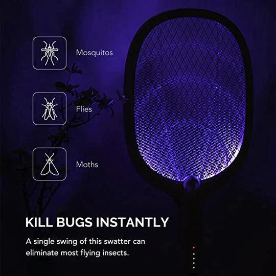 2 IN 1 RECHARGEABLE MOSQUITO KILLER RACKET - Glimmer Goods