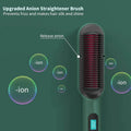 Electric Hair Straightener Brush Curling Comb 2 in 1 - Glimmer Goods