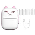 Cute Mini Portable Kitty Inkless Printer Wireless Bluetooth Mobile Phone Paper Label Photo QR Code Printing - Glimmer Goods