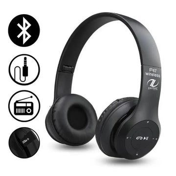 P47 Wireless Headphones Bluetooth Stereo Head phones - Glimmer Goods