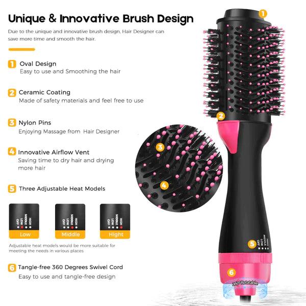 One Step 3 In 1 Air Brush (Dryer + Curler +Straitner) - Glimmer Goods